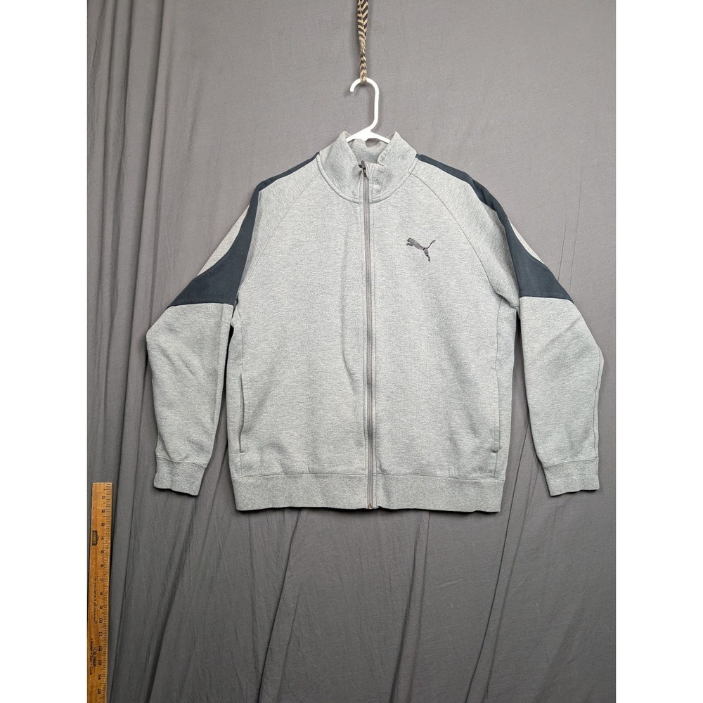 Puma Track Jacket Performance Long Sleeve Cotton Blend Full Zip Mens Size XL